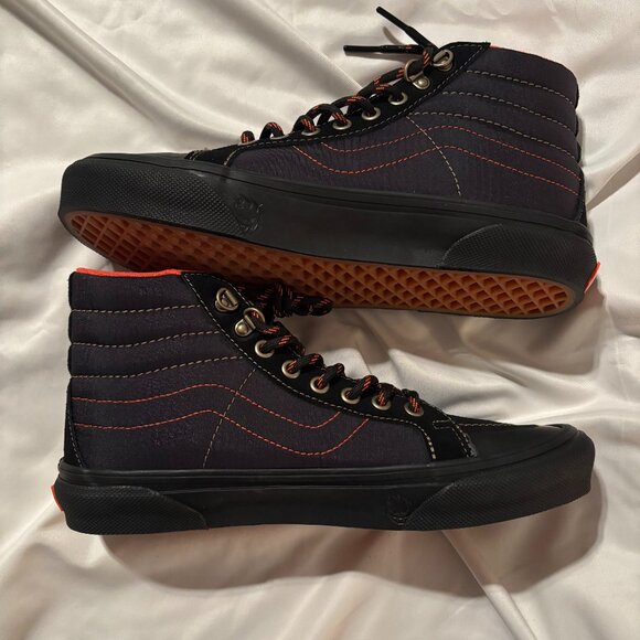 VANS SPITFIRE Wheels x Skate Sk8- Reissue High Black Flame - Picture 1 of 13